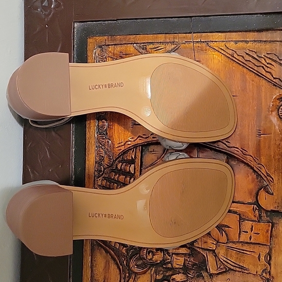 Lucky Brand | Braided Block Heel Sandal Adjustable Strap NWOT 8.5 Boho Girly - Picture 5 of 5